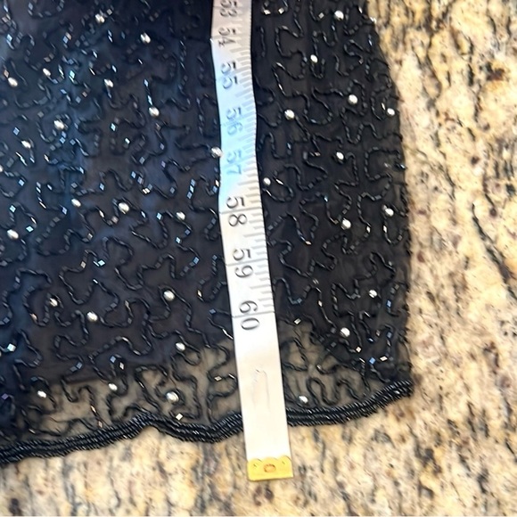 VTG (NWT), Mark & John by Gopal, Stunning Black Beaded Gown,Strap-Back,Size 2X - Picture 15 of 15